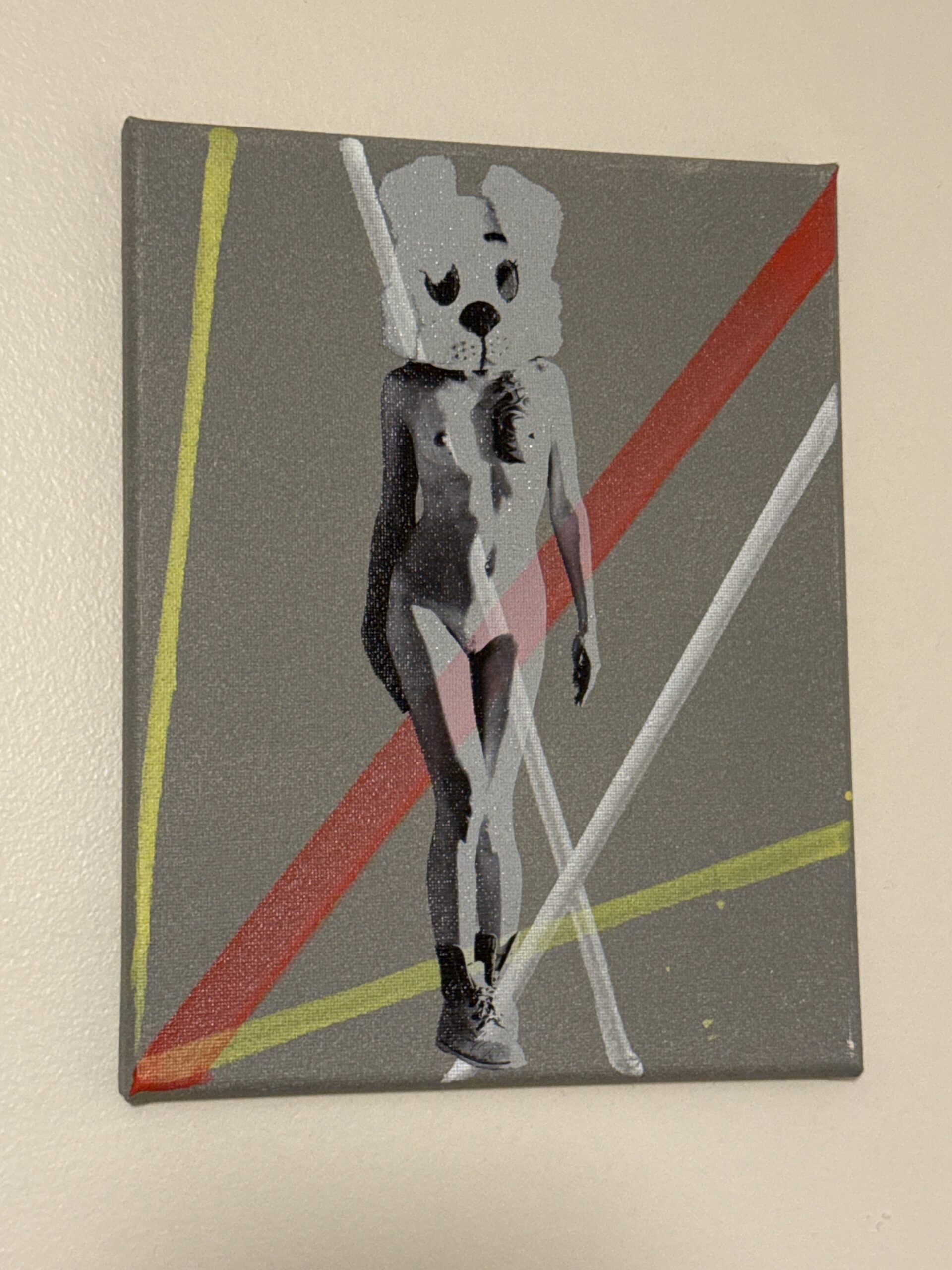 Hand made 8" x 10" art on canvas, signed by Sean Copy Copy