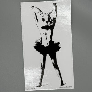 Bunny Tutu vinyl sticker