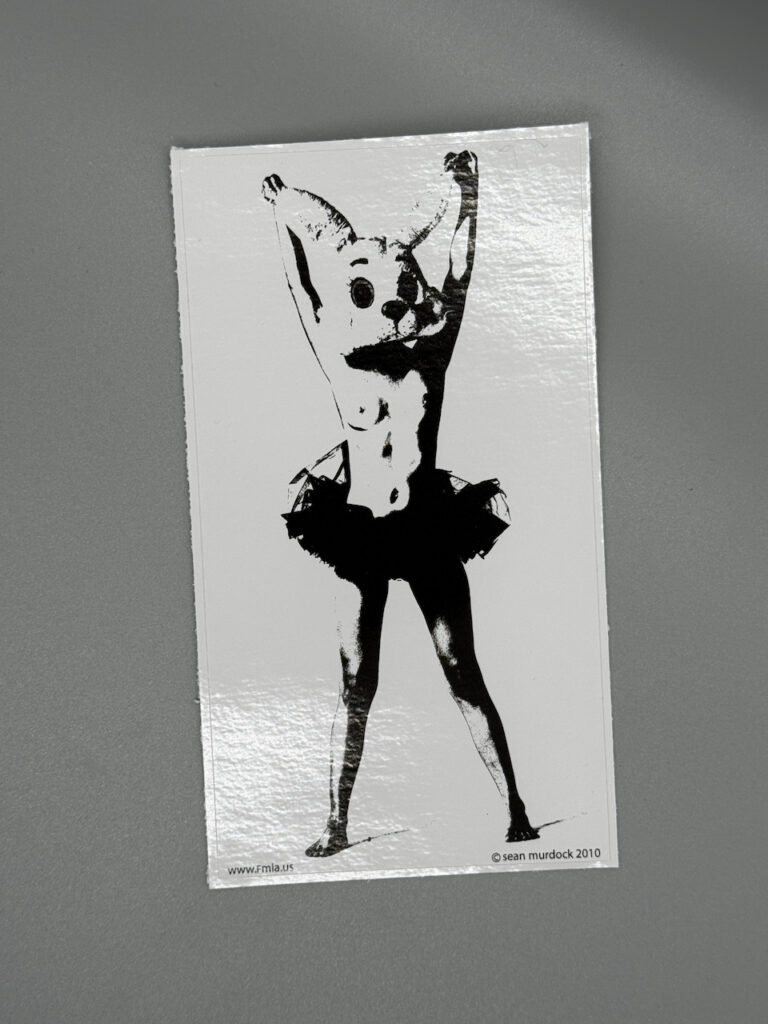 Bunny Tutu vinyl sticker