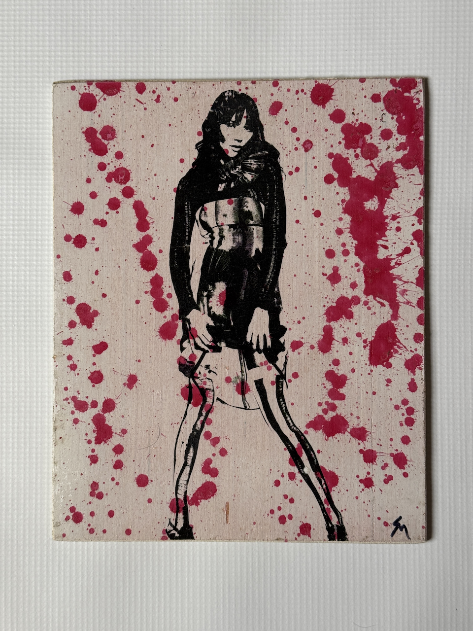 Hand made 8" x 10" art, signed by Sean