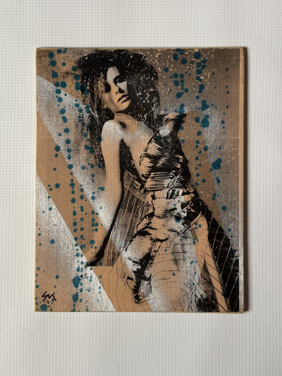 Hand made 8" x 10" art, signed by Sean