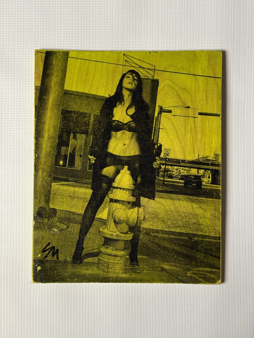 Hand made 8" x 10" art, signed by Sean