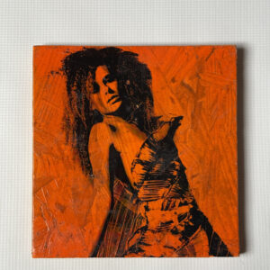 Hand made 8"x8" art, signed by Sean