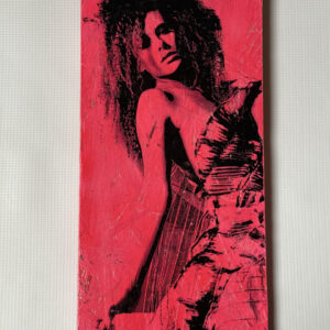 Hand made 7" x 14" art, signed by Sean