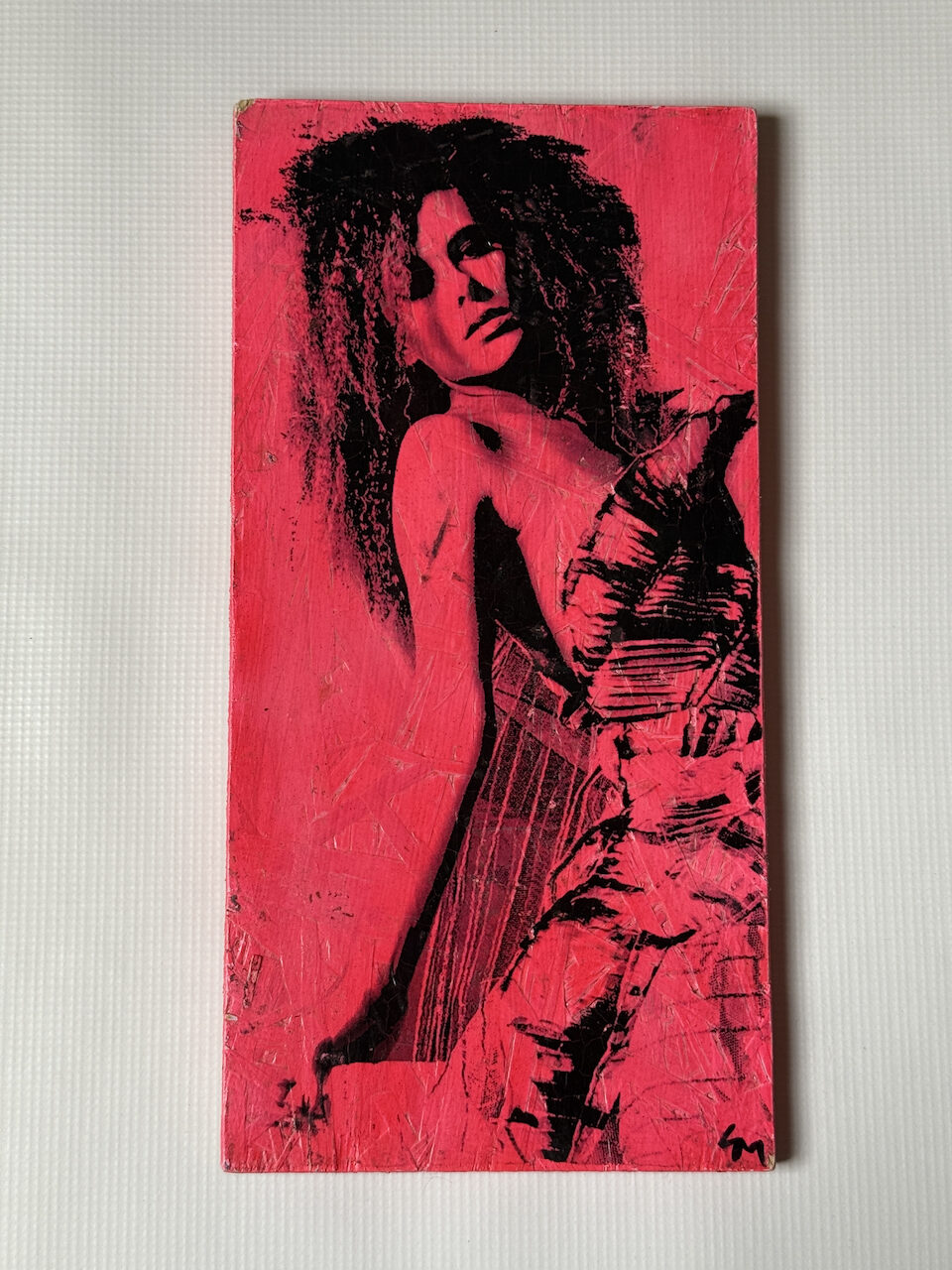 Hand made 7" x 14" art, signed by Sean