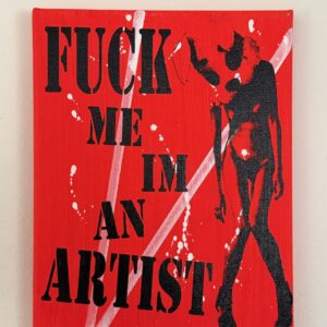 Hand made 8" x 10" art on canvas, signed by Sean