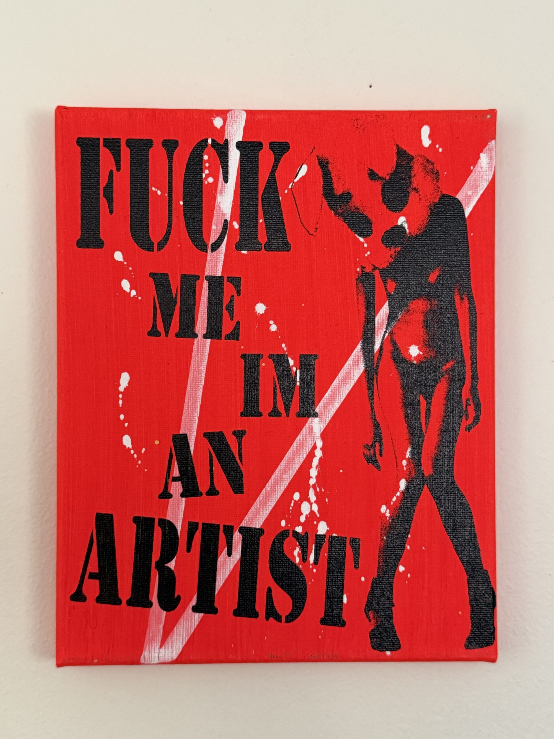 Hand made 8" x 10" art on canvas, signed by Sean