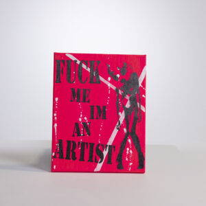 Hand made 8" x 10" art on canvas, signed by Sean Copy