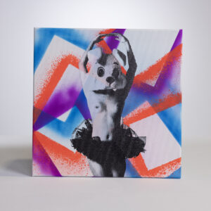 Hand made 12" x 12" art, signed by Sean