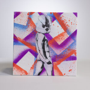 Hand made 12" x 12" art, signed by Sean