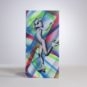 Hand made 10" x 20" art, signed by Sean