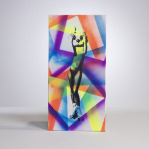 Hand made 10" x 20" art, signed by Sean