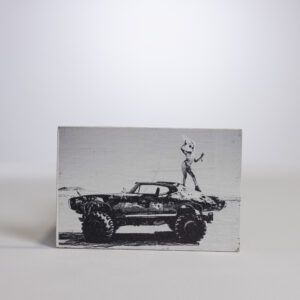 Hand made 4" x 6" art, signed by Sean
